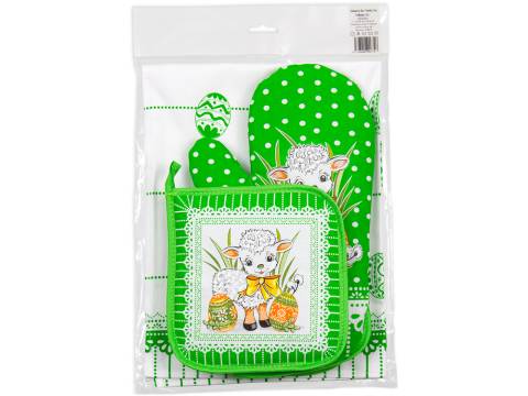 KOMPLET 1+1+1 ROD - OVEČKA <strong style="color: rgb(3, 115, 5);">Zelená</strong>